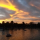 Sunset in Retiro, Madrid