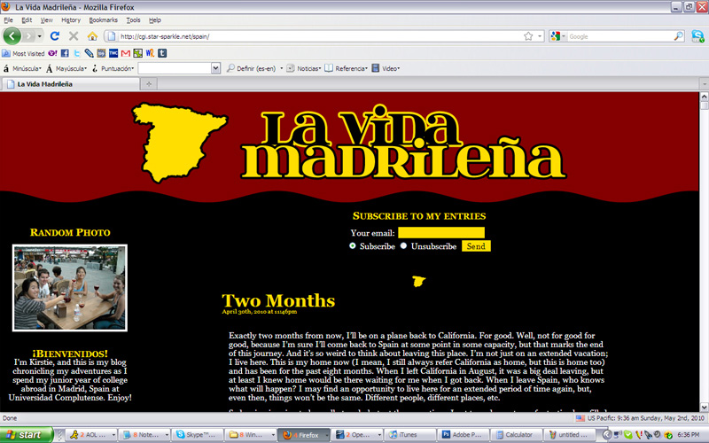 La Vida Madrileña layout