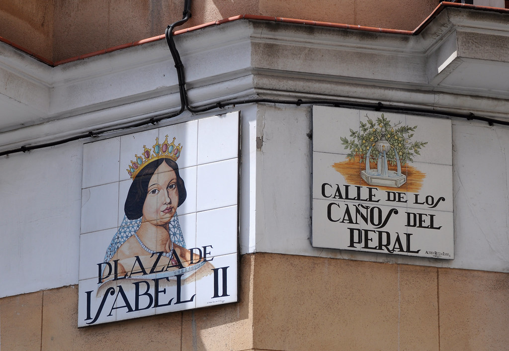 Madrid street signs