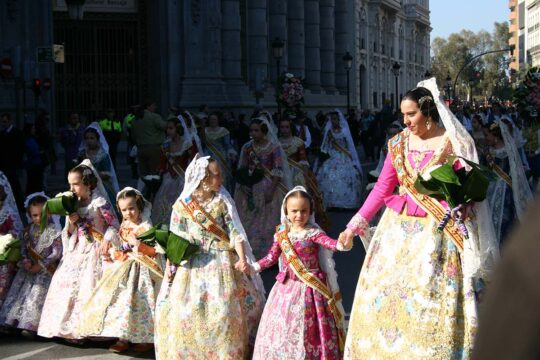 Fallas parade in Valencia, Spain