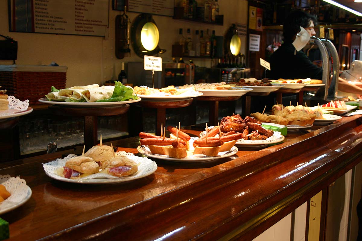 Pintxos in San Sebastian, Spain