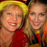 Spain fans watching the UEFA Euro 2012