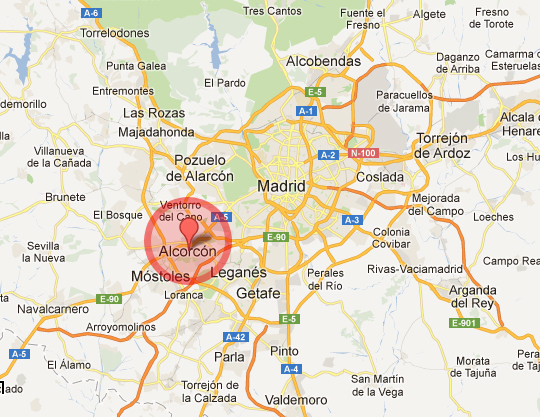 Alcorcón, Madrid Map