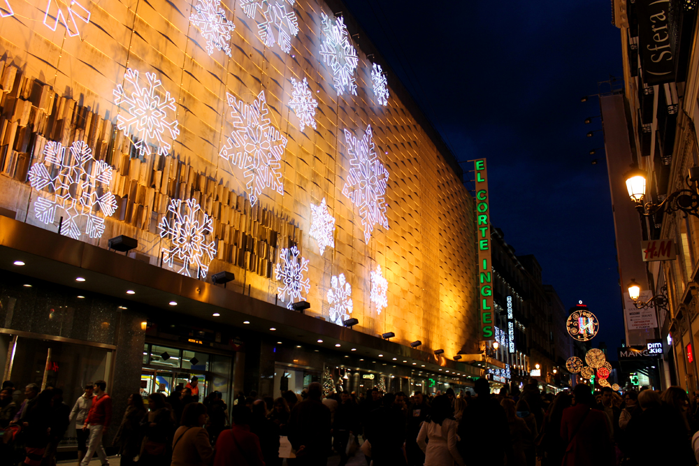 El Corte Inglés, Christmas, Madrid