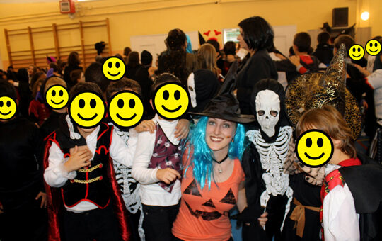 Halloween with students in Spain