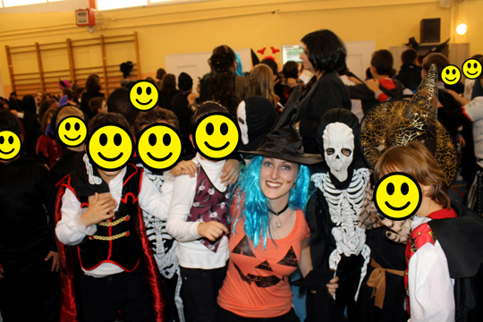 Halloween with students in Spain