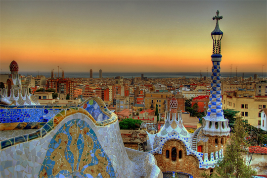 Park Guell, Gaudi, Barcelona, Spain