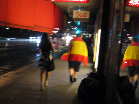 Spain fans during the UEFA Euro 2008 in Switzerland