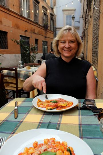 A picturesque lunch in Trastevere