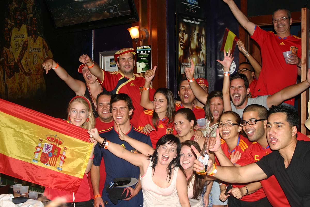 2010 World Cup Spain Fans Las Vegas