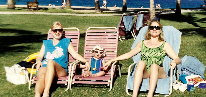 Just chillin' like a villain in Maui as a wee one.