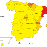Percentage of Students in Spain Studying Catholic Religion in Public Elementary Schools by Autonomous Community