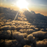 On board a Ryanair flight to Brussels in December 2009
