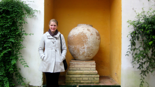 Ashley at the Alcázar of Sevilla