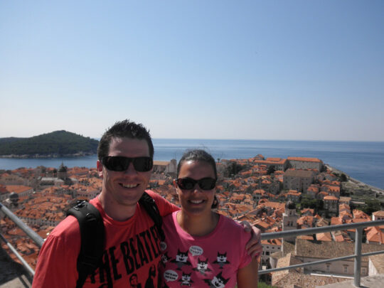 Roshan on her honeymoon in Dubrovnik, Croatia