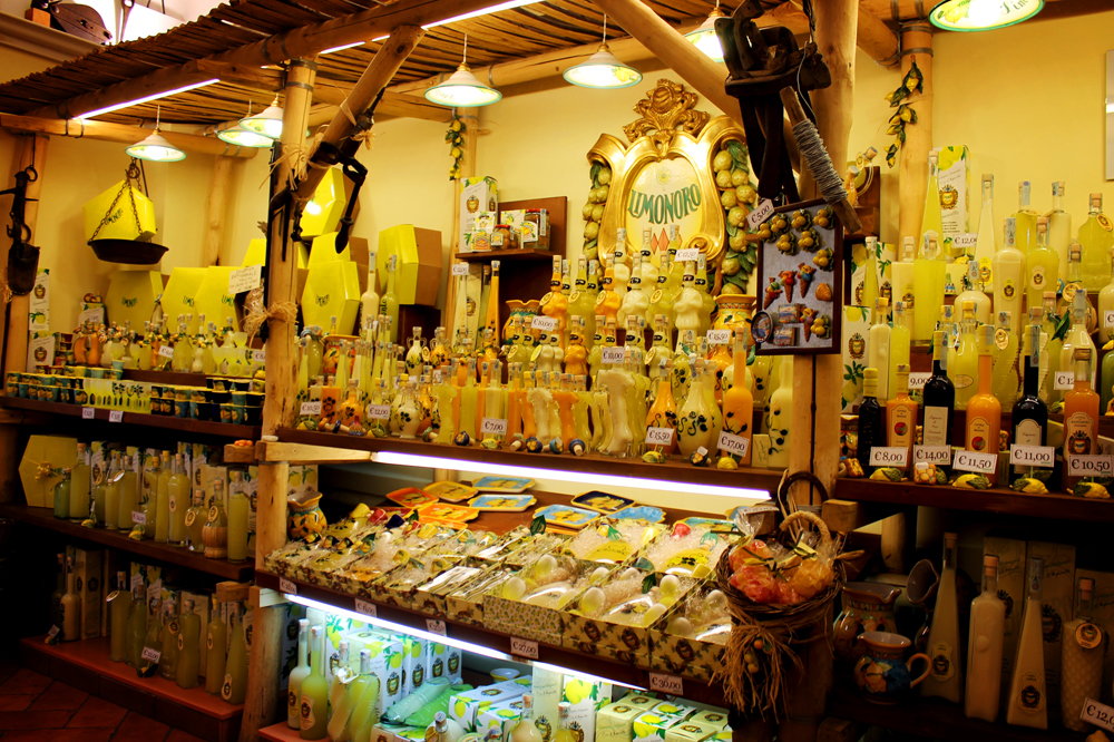 Limoncello in Sorrento, Italy