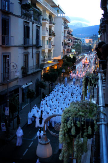 Easter Week procession in Sorrento, Italy