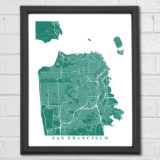 San Francisco map art print
