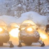 Snowmobile, Lapland, Finland