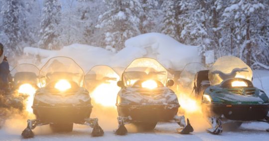 Snowmobile, Lapland, Finland