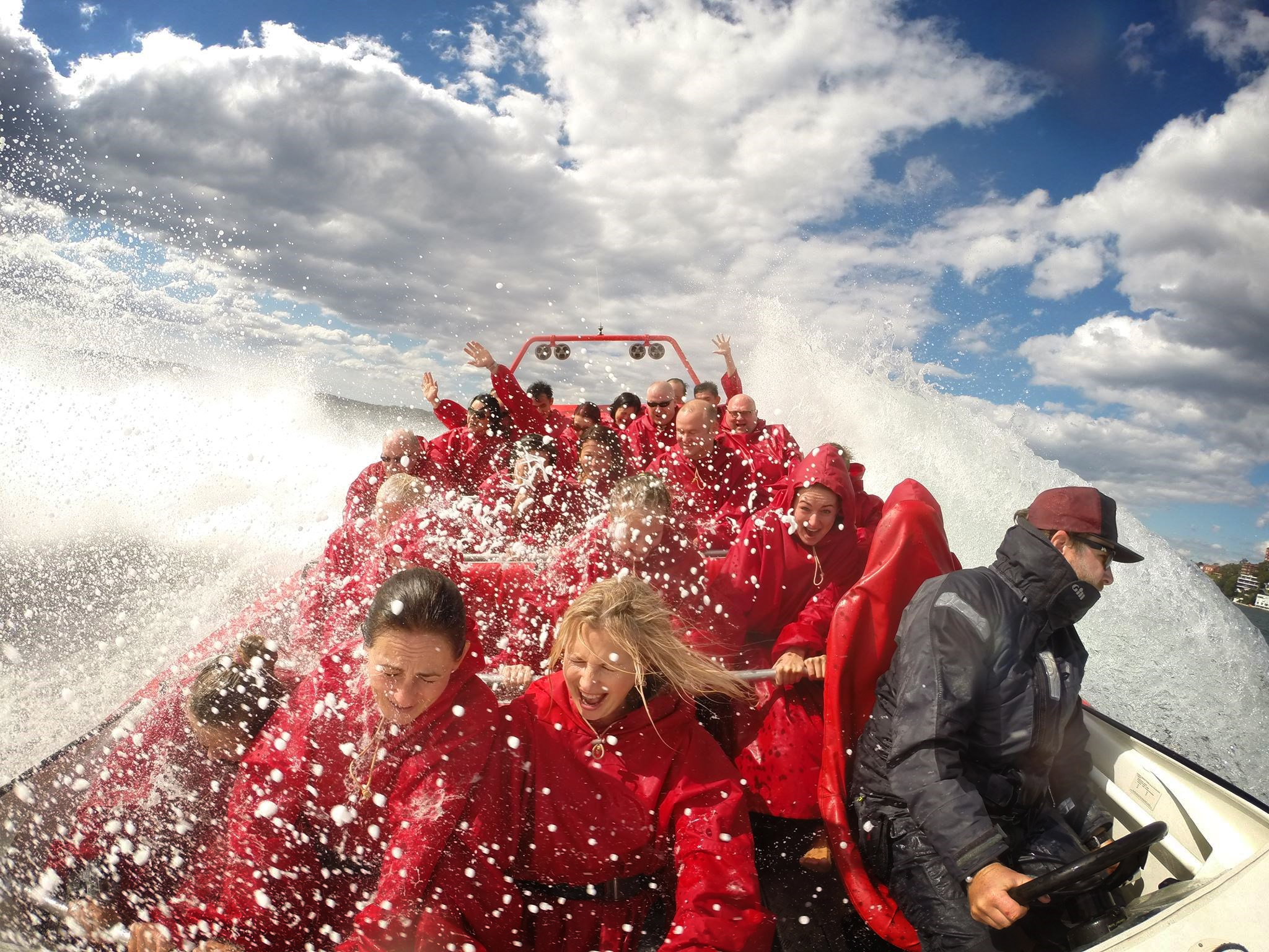 Racing through Sydney Harbour on a Jet Boat Thrill Ride