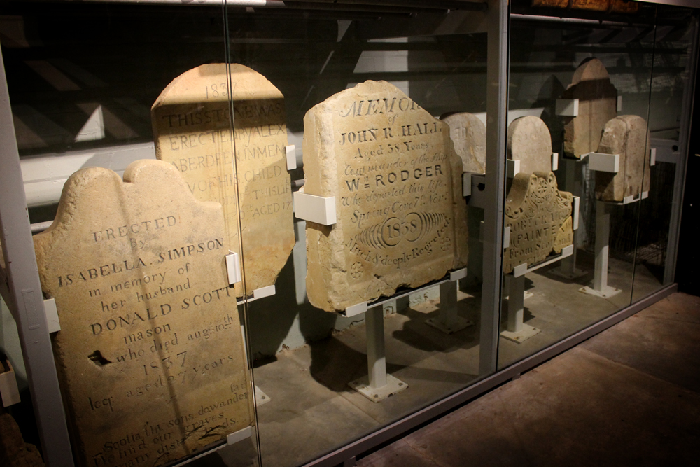 Graves of those who perished at the Quarantine Station