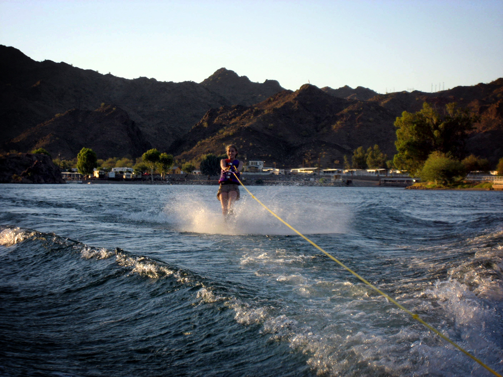 Waterskiing, Colorado River