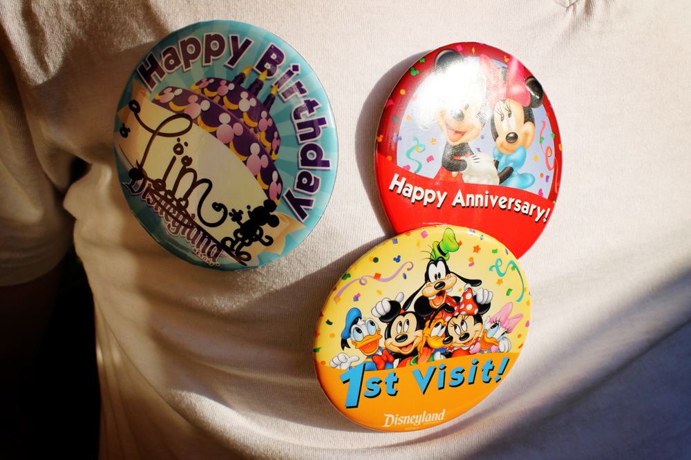 Disneyland buttons