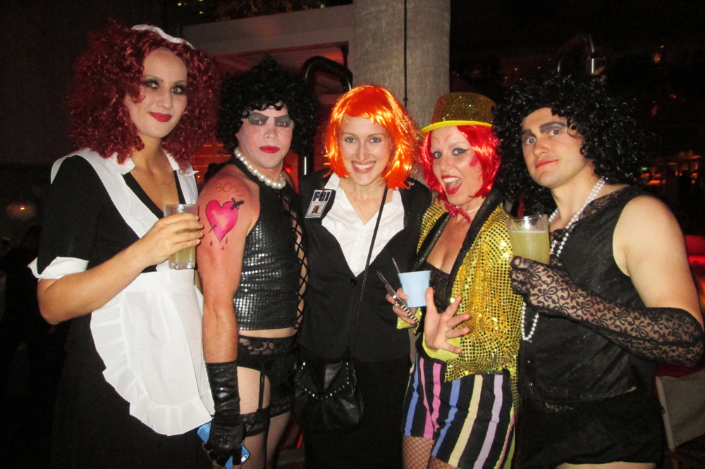 As a long-time Rocky Horror fan, I forced these guys at last year's party to take a photo with me