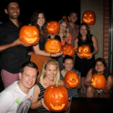 Pumpkin carving party, Sydney