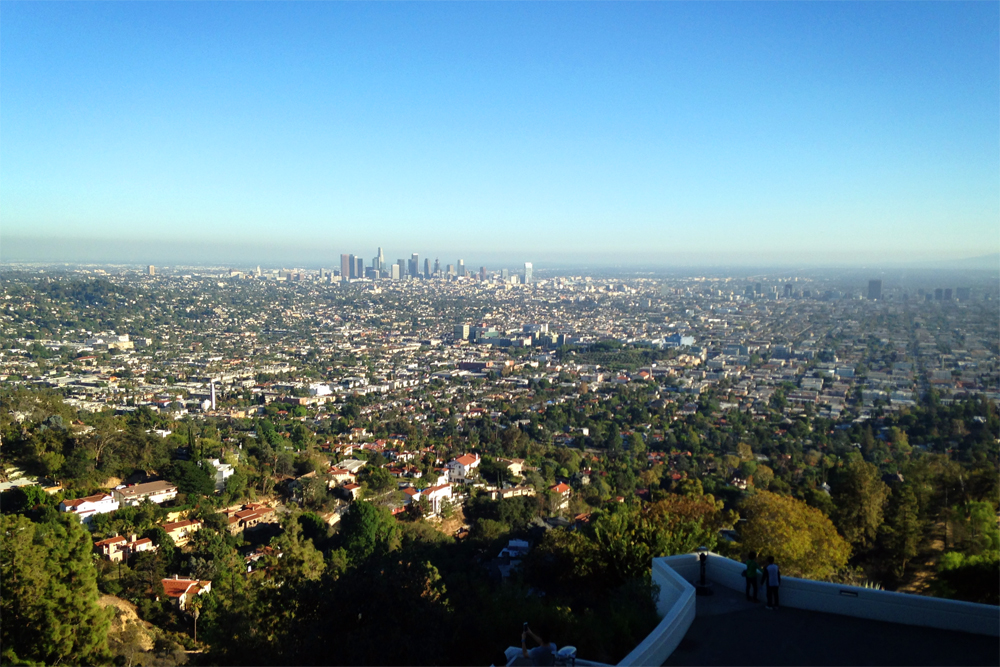 Griffith Observatory view of Los Angeles