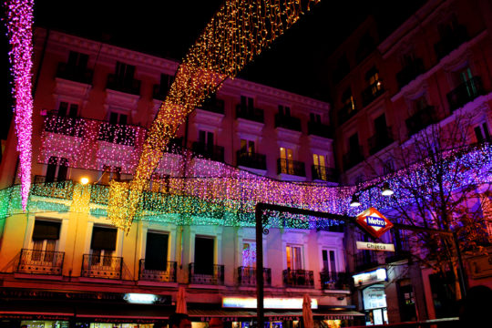 Chueca, Madrid Christmas lights