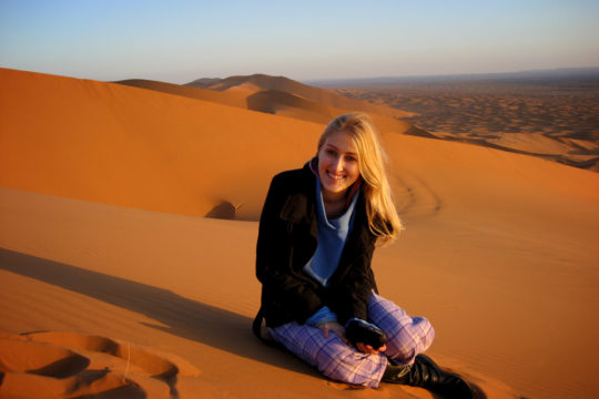 Kirstie, Sahara Desert, Morocco