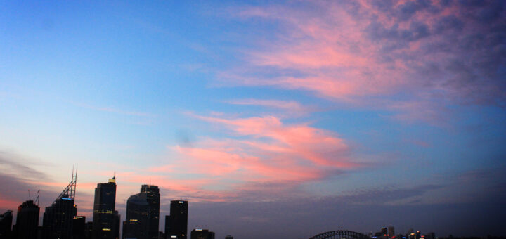 Sydney, Australia skyline sunset