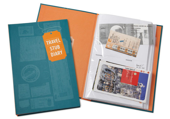 Travel gifts - travel stub diary