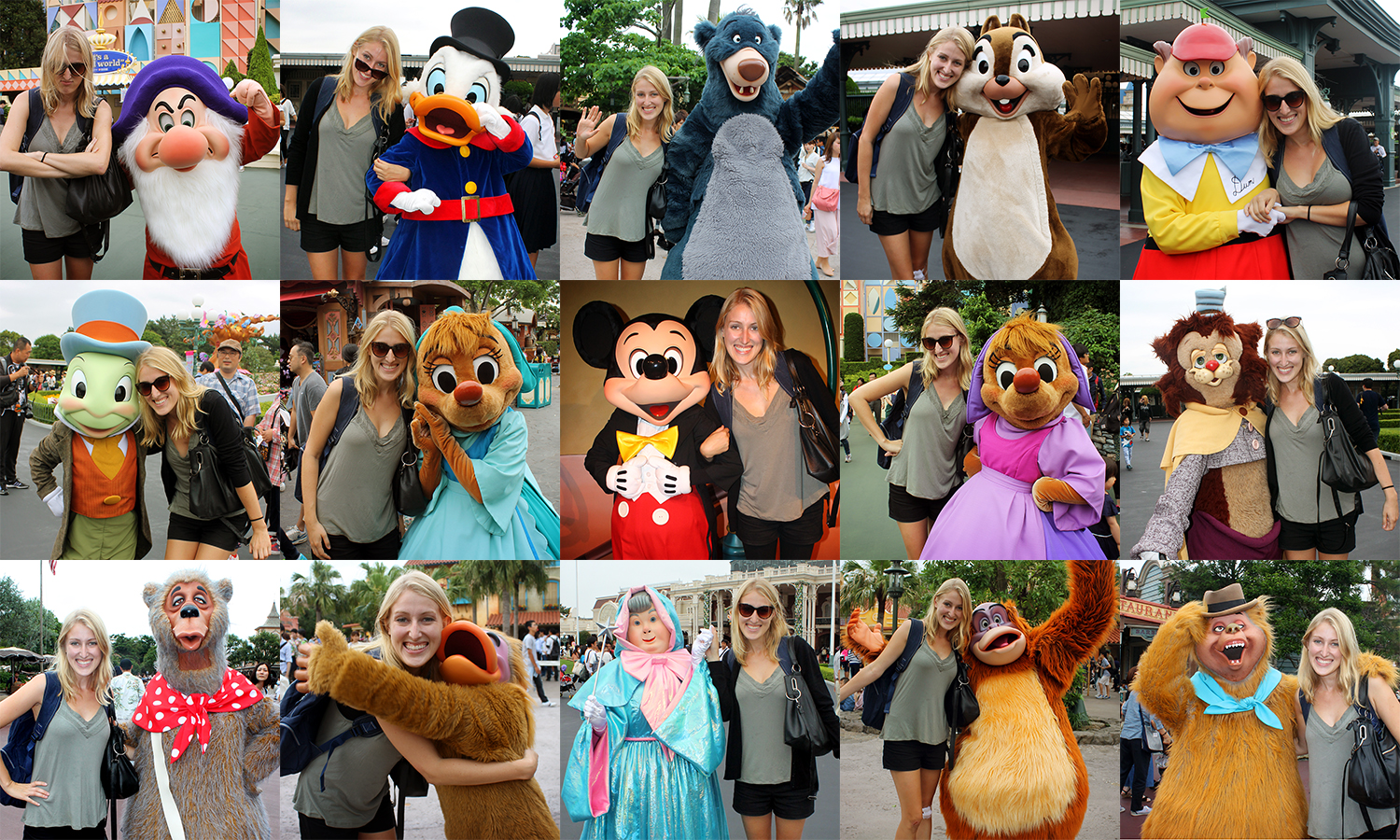 Tokyo Disneyland characters