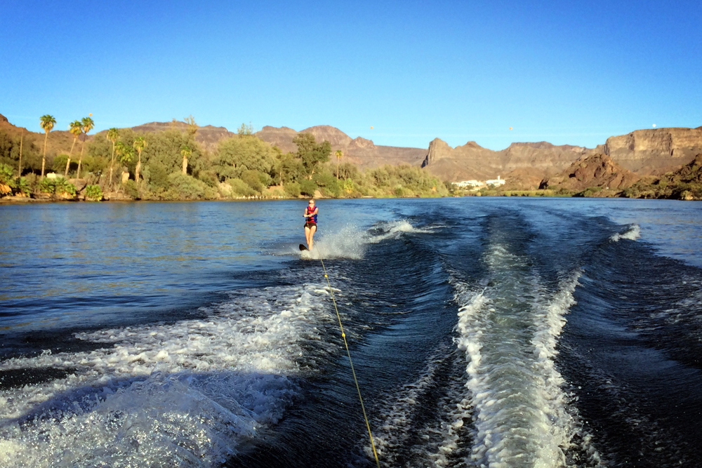 Waterskiing, Colorado River, Parker, Arizona