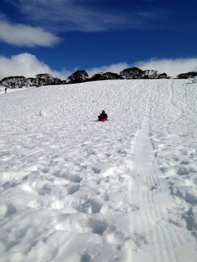 Perisher tobogganing, Australia