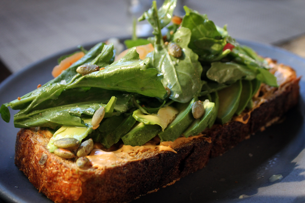 Avocado toast, Downtown L.A. food tour