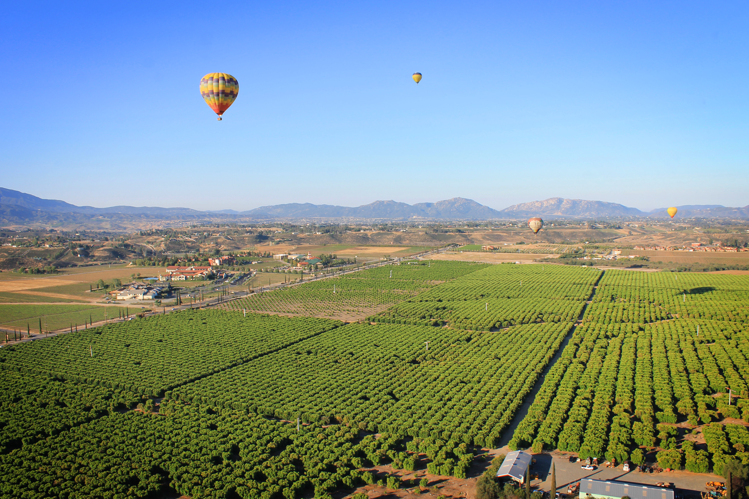 Hot air balloon ride, Pechanga