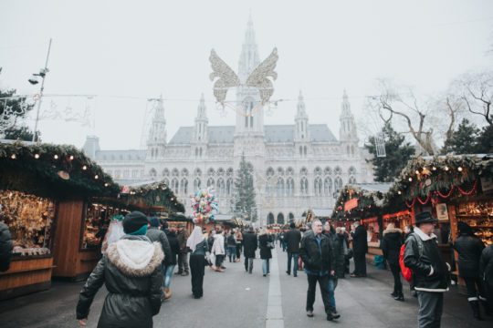 Christmas market, Vienna, Austria