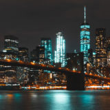 New York City skyline at night