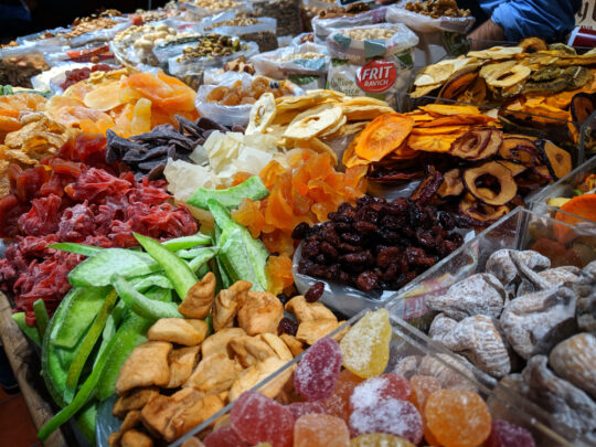 Oliver dried fruits, Granada, Spain