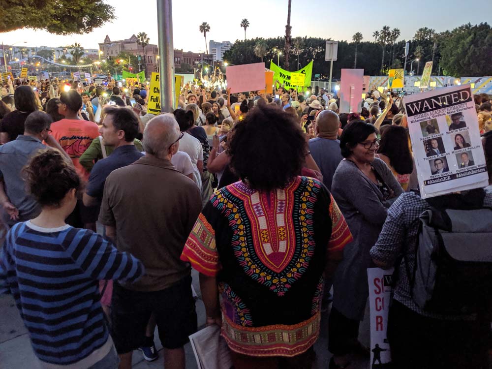 Lights for Liberty protest