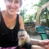 Jaguar Rescue Center monkey, Puerto Viejo, Costa Rica