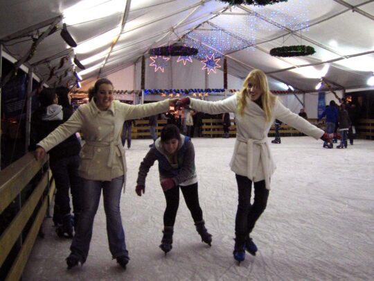 Ice skating, Madrid