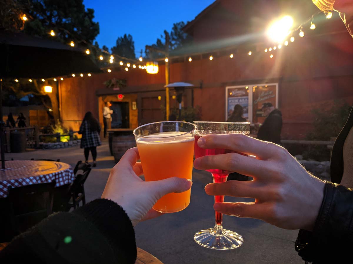 Boysenberry beer and wine