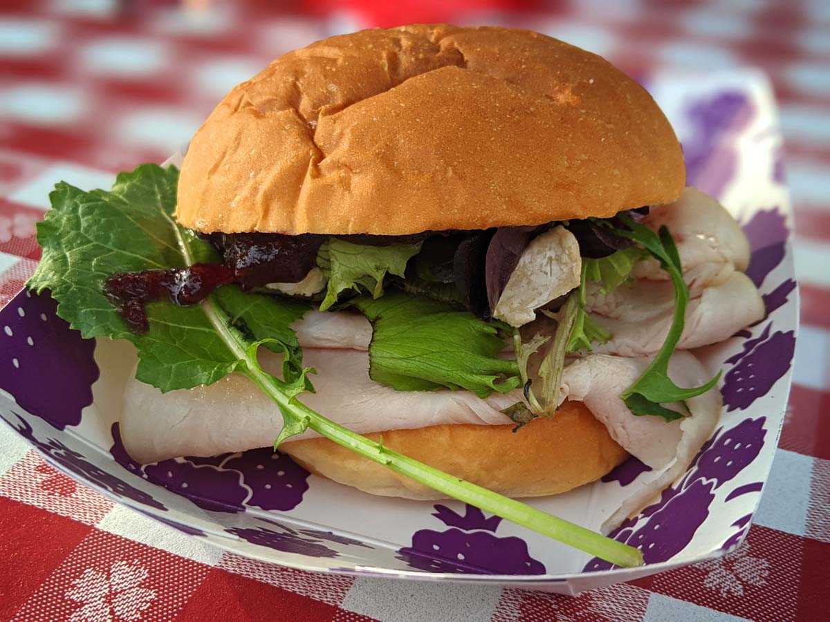 Knott's boysenberry turkey sandwich