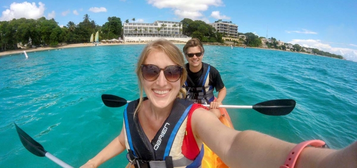 Kayaking in Barbados