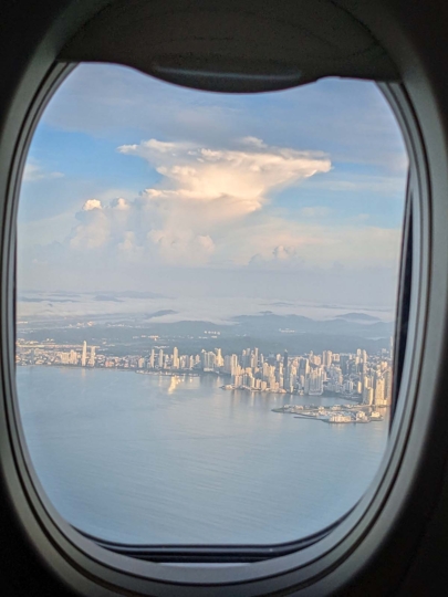 Panama City airplane view
